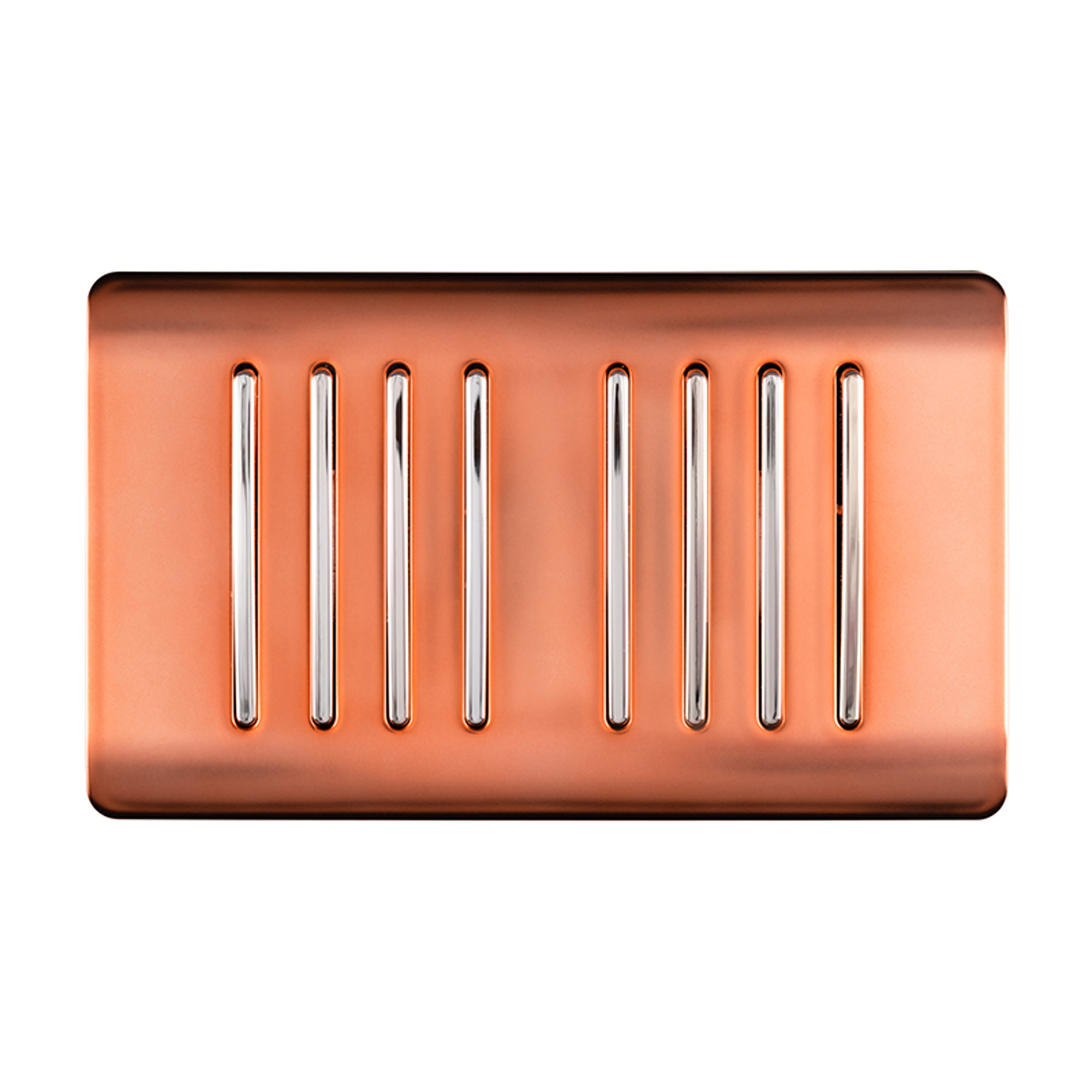 ART-SS88CPR  8 Gang 2 Way 10 Amp Rocker Twin Plate Copper